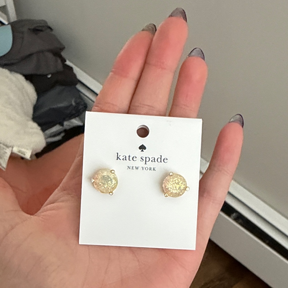 Kate Spade Sparkling Gold Stud Earrings